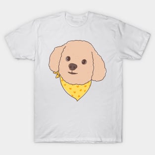 BROWN CUTE POODLE T-Shirt